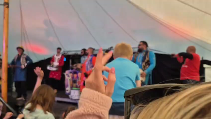 Bhangra Smashup performing at a festival.
